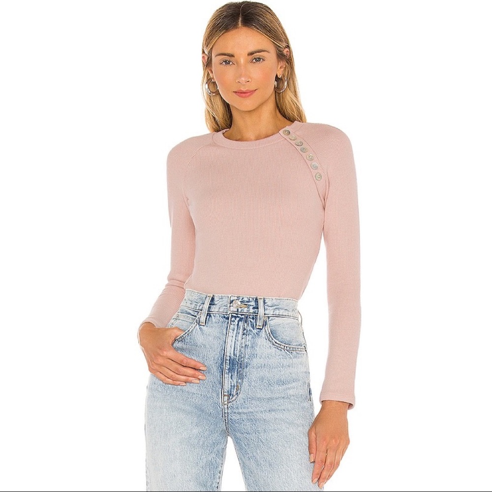 LOVERS + FRIENDS Remora Bodysuit in Blush Pink